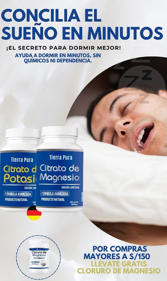 Duo Perfecto | Citrato de Magnesio y Citrato de Potasio | Mejora tu sueno desde el primer dia