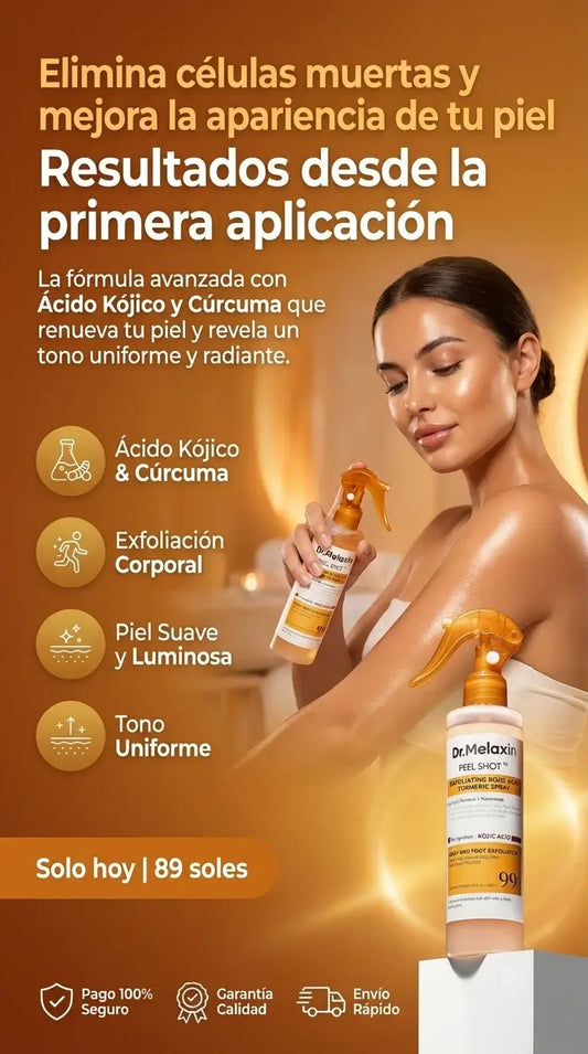 Dr. Melaxin - Peel Shot  | Elimina las celulas muertas desde la primera aplicacion
