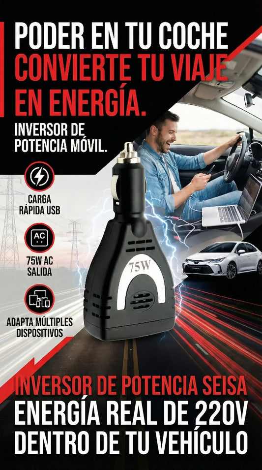 Inversor de potencia | De 12 v a 220 V | Solo Hoy! |