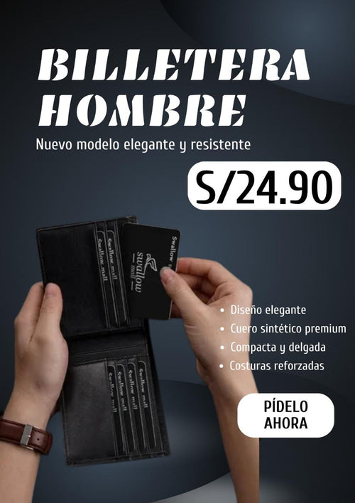!!!OFERTA POR TU COMPRA!!! BILLETERA PARA HOMBRES