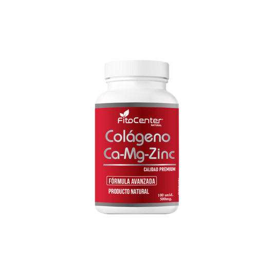 Colágeno Ca, Mg y Zinc | 100 unidades | 500mg