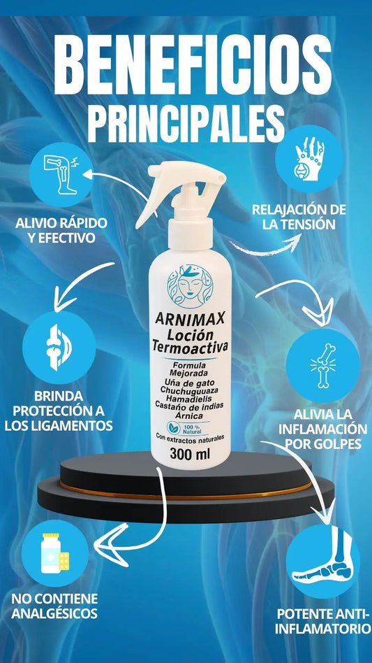 Loción Termoactiva - Ataca el dolor articular y muscular - 30% Off - Solo por HOY!