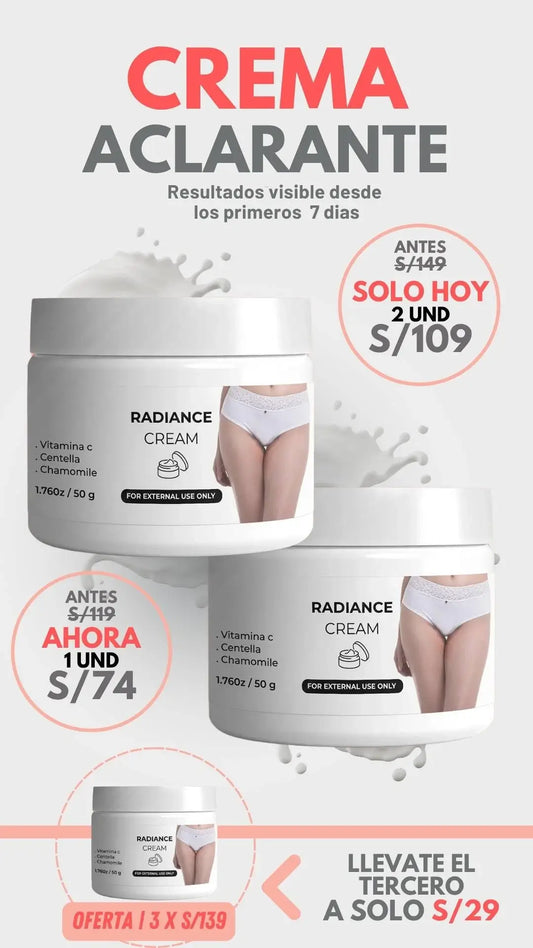 Crema Blanqueadora 100% Efectiva | Resultados desde los primeros 7 dias